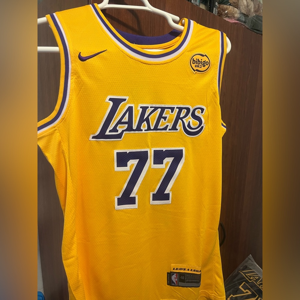 Luka Doncic Yellow Los Angeles Lakers Jersey